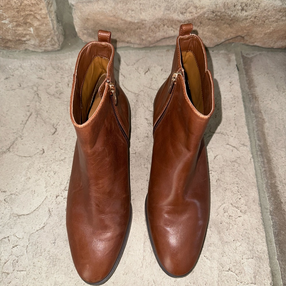 Coach brown leather boots NEW - Picture 3 of 8